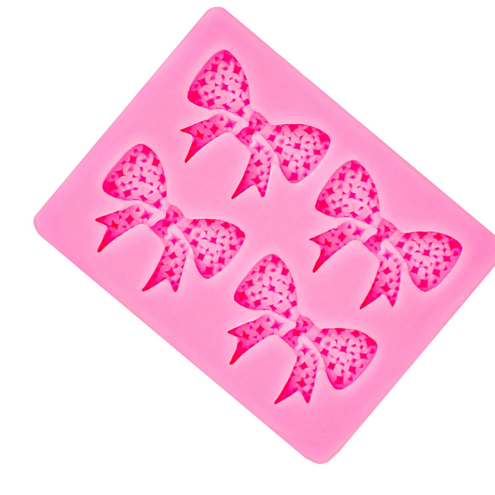 NEWFT Bows Fondant Molds for Chocolate, Epoxy Resin Silicone Baking & Cake Decor Craft Tools Bowknot Fondant Molds Silicone