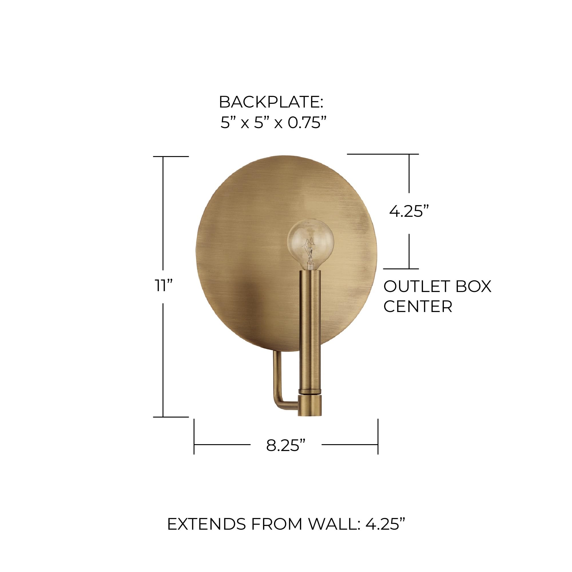 Capital Lighting 627711AD Wells Mid-Century Old-Fashioned Inspired