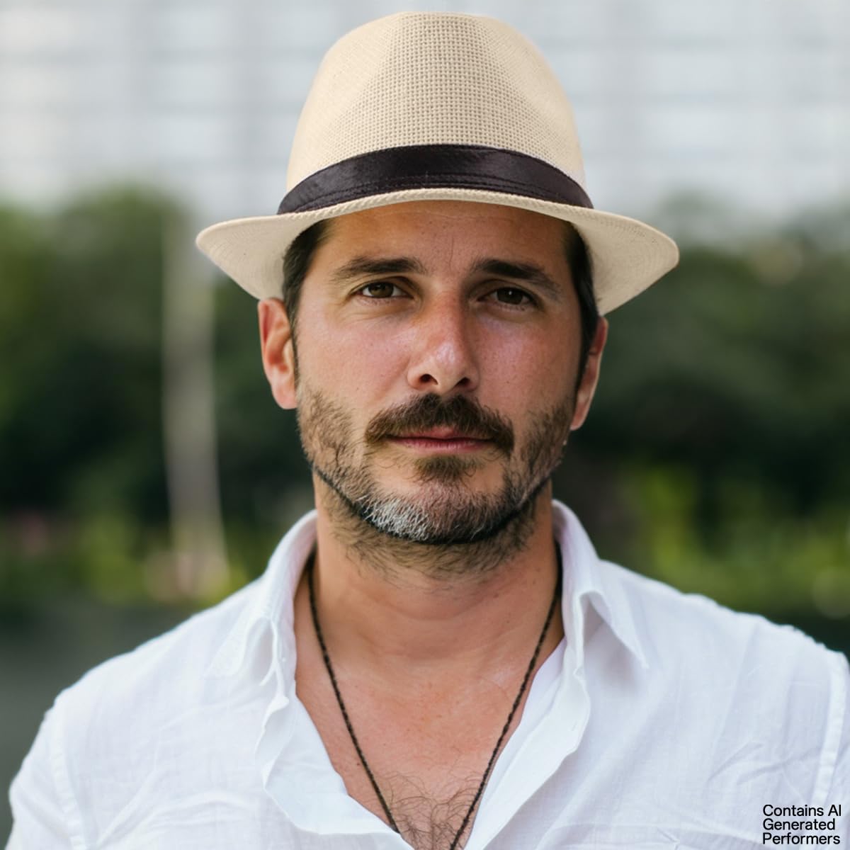 LADYBRO XL Paglia Fedora Cappelli per Uomo Estate Trilby Spiaggia Viaggio Panama Casual, 7 1/2