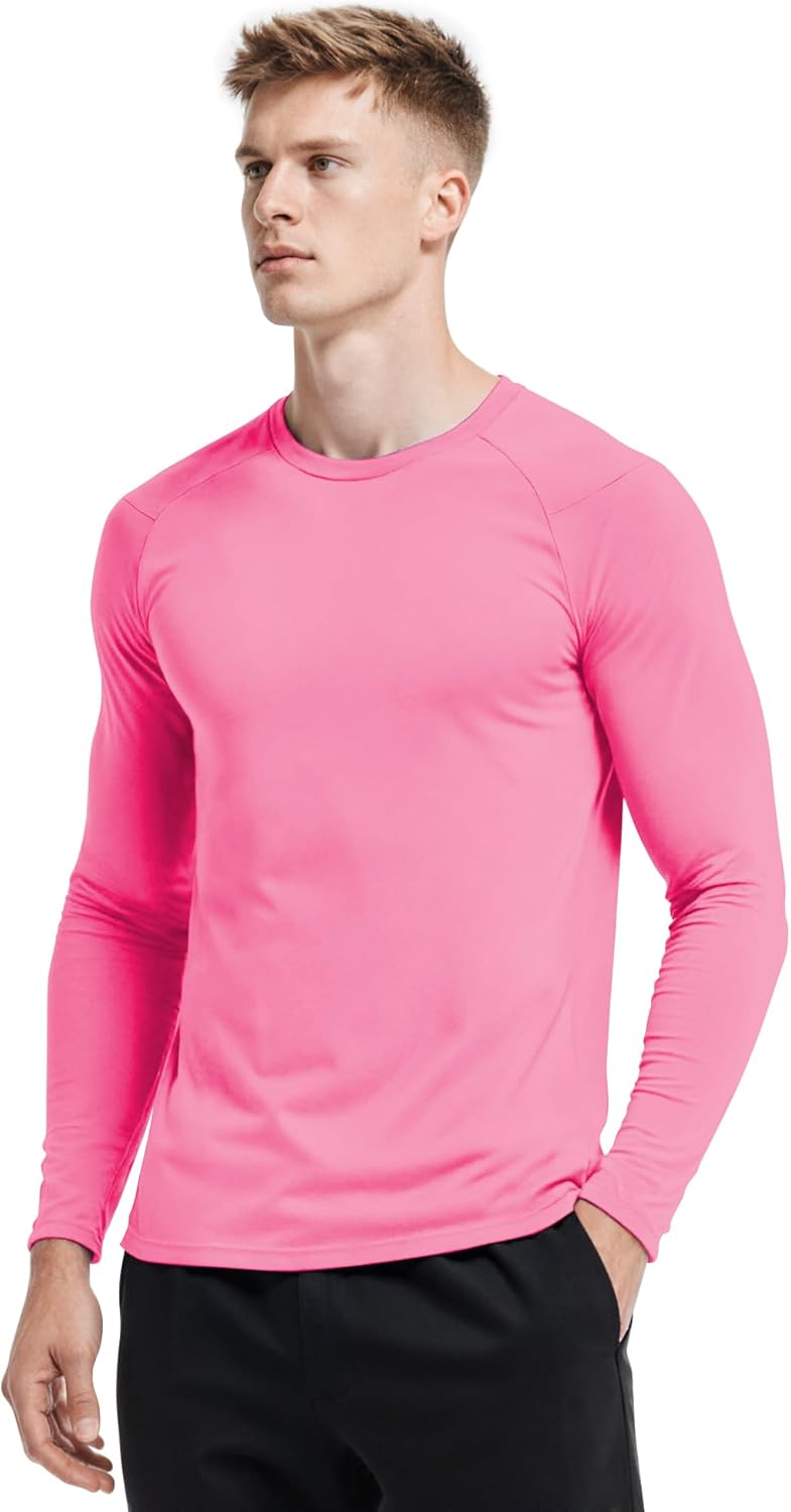Silenroar Men Base Layer Top Thermal, Crewneck Undershirt Athletic Long Sleeve Shirt Dry Fit Running Tshirt Hunting T-Shirts