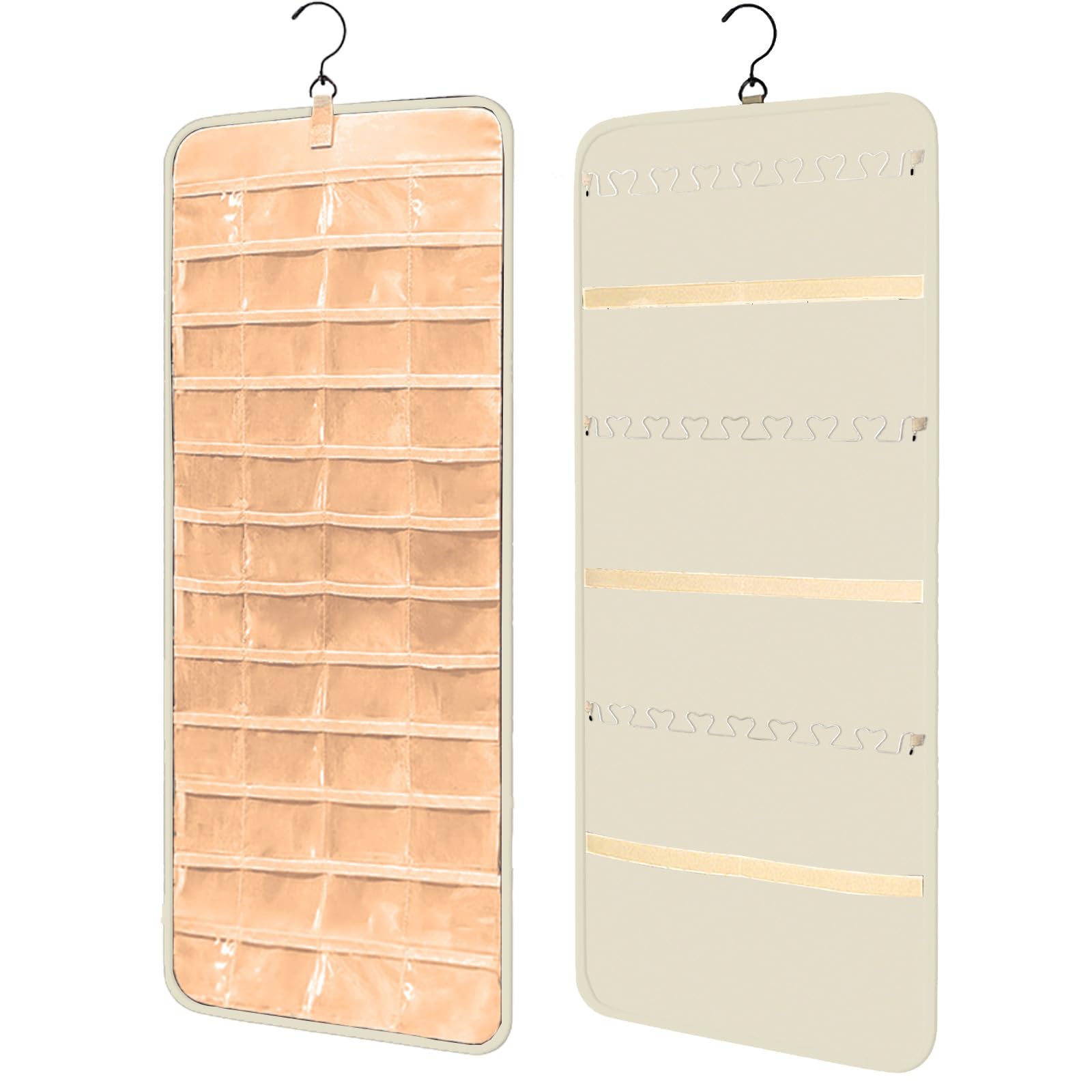 Organizador de joyas para armario, expositor para guardar joyas, colgador para pendientes, colgador de pared para collares de mujer, organizador colgante para joyas, soporte para collar de armario