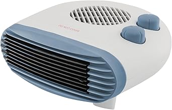 Fan Heater - 2 in 1 Heat And Cool Air Function, 2kw Safe to use Electric Heater Energy Efficient For Home With Adjustable Thermostat, Overheat Protection