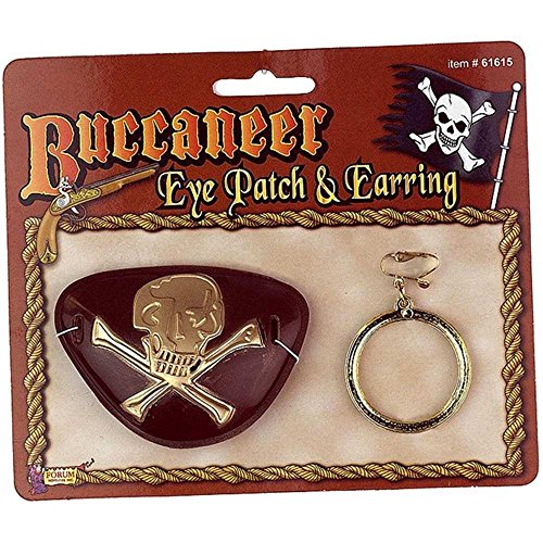Forum Novelties Buccaneer Eye Patch & Earring