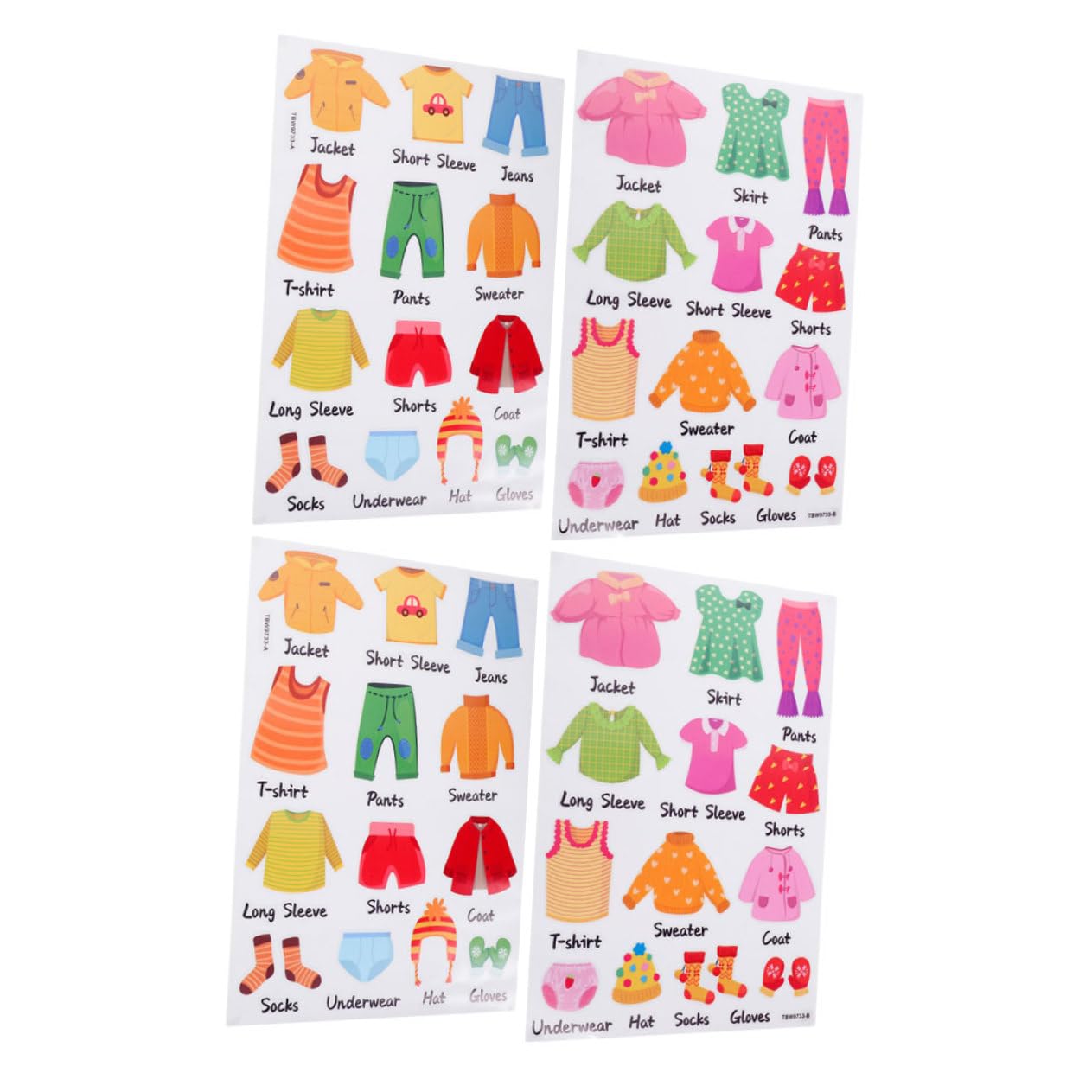ibasenice 8sets Etichette Adesive Per Organizzazione Abbigliamento Di Etichette Per Classificazione Vestiti Facili Da Applicare Su Superfici Lisce Per Stoccaggio Spazi Compatti e