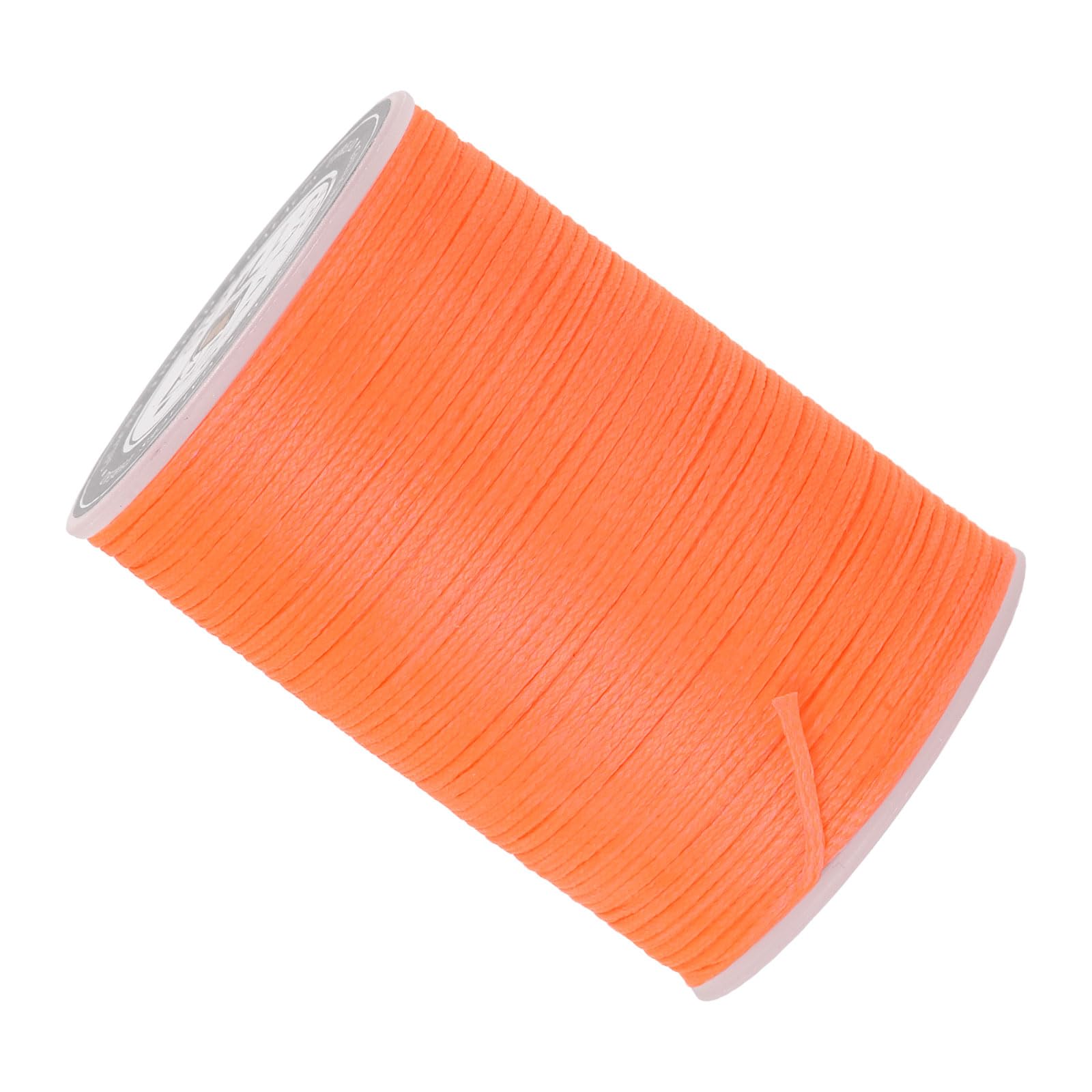 Kozelo Leather Waxed Sewing Thread -[0.8mm (150D/16) x 98 Yards] Practical Long Waxed Cord Sewing Thread for Leather Craft DIY Bookbinding Use|Polyester, Coral