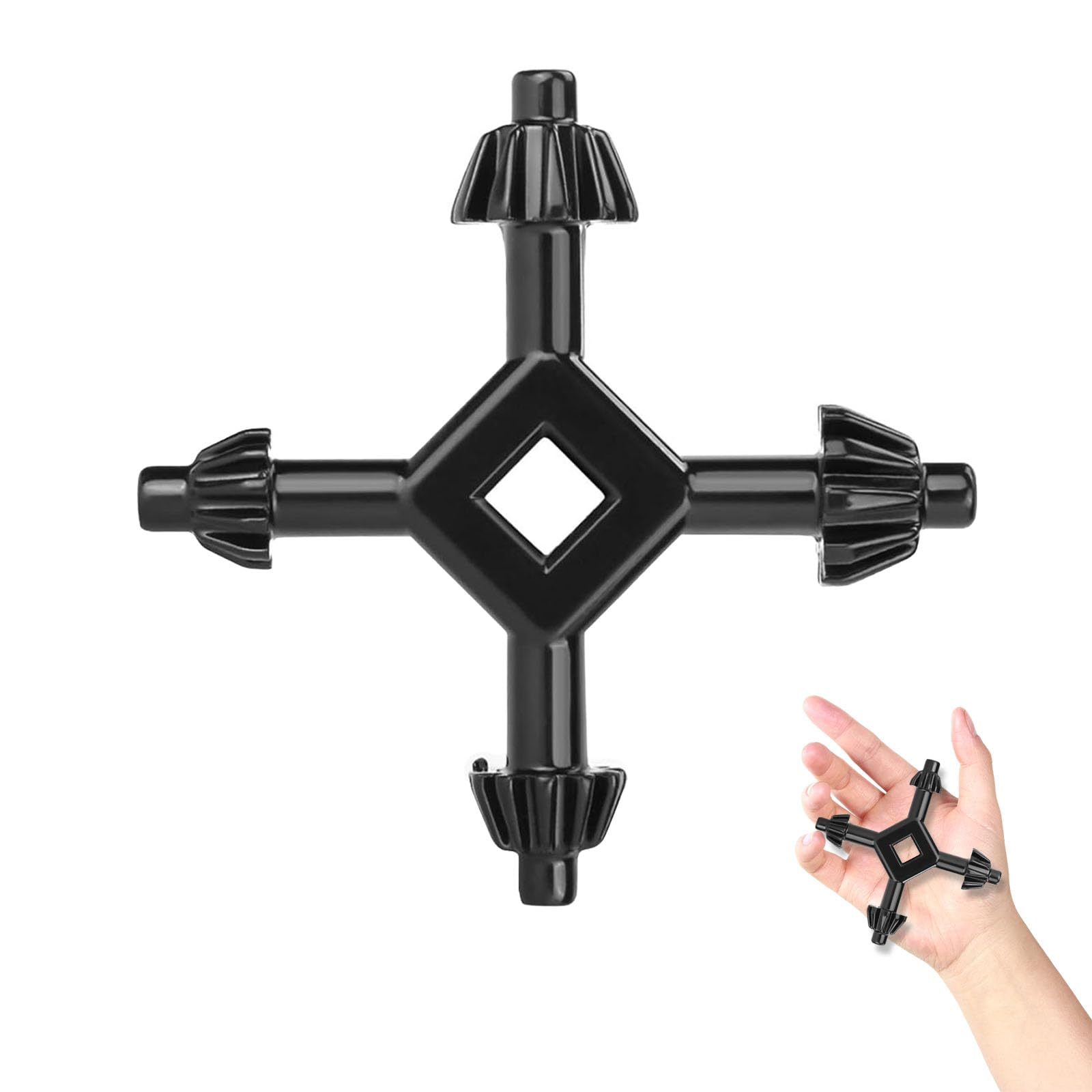 Chuck Key for Electric Drill, 4 in 1 Durable Multifunctional Steel Master Chuck Key, for Tightening and Loosening Chuck - Durable Steel Drill Chuck Key Compatible with Most Drills and Power Tools