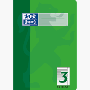 Preisvergleich Produktbild Oxford Schulheft, DIN A5, Lineatur 3R, liniert, mit Rand