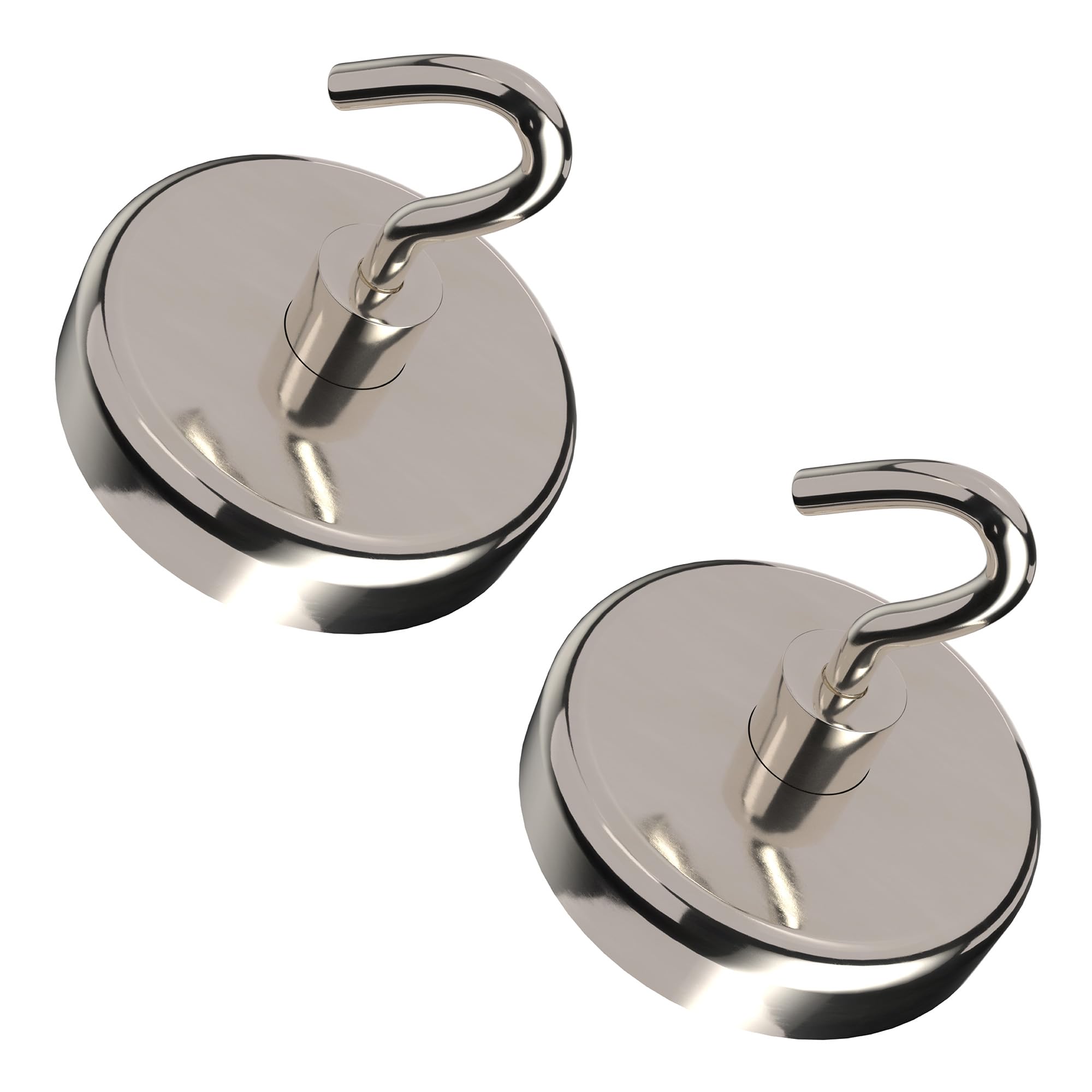 Master Magnetics 07632 2 D x x H 2 Pack, 73,1 cm D x.285t X 1/10,2 cm H, chrom vergoldet Neodym-Magnet Haken