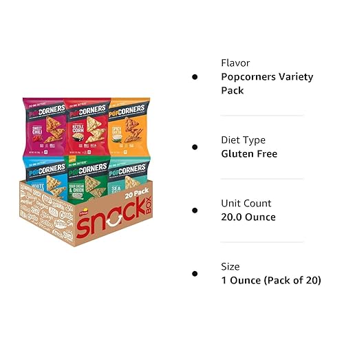 Miniatura 9 de Popcorners - Snacks chips sin gluten paquete de 6 sabores variados paquete de 20 surtido puede variar