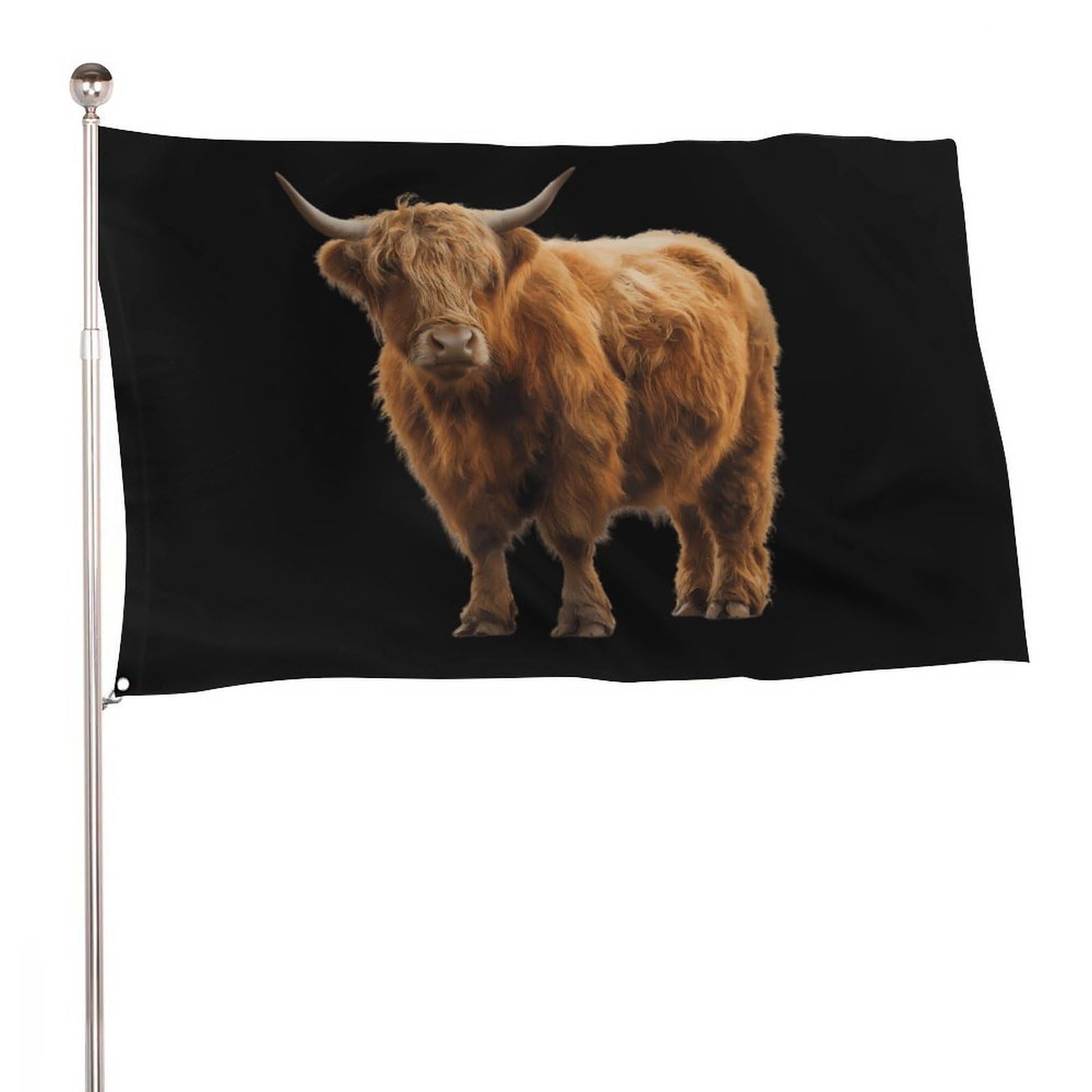 Bandera de jardín de vaca de las Tierras Altas para decorar fiestas al aire libre