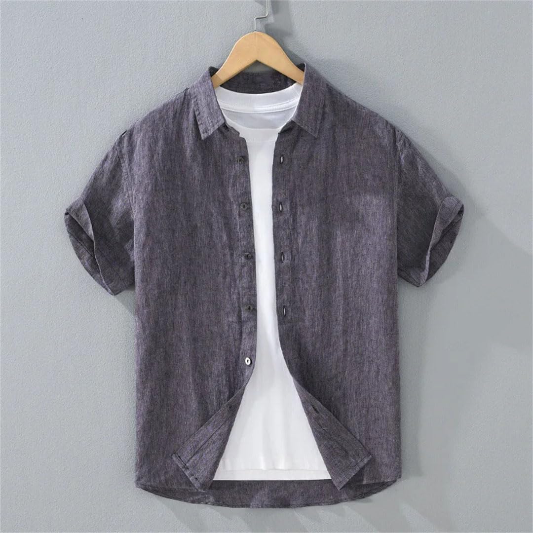 Herren Hemd Kleid Hemden und Blusen T-Shirt Leinenhemden