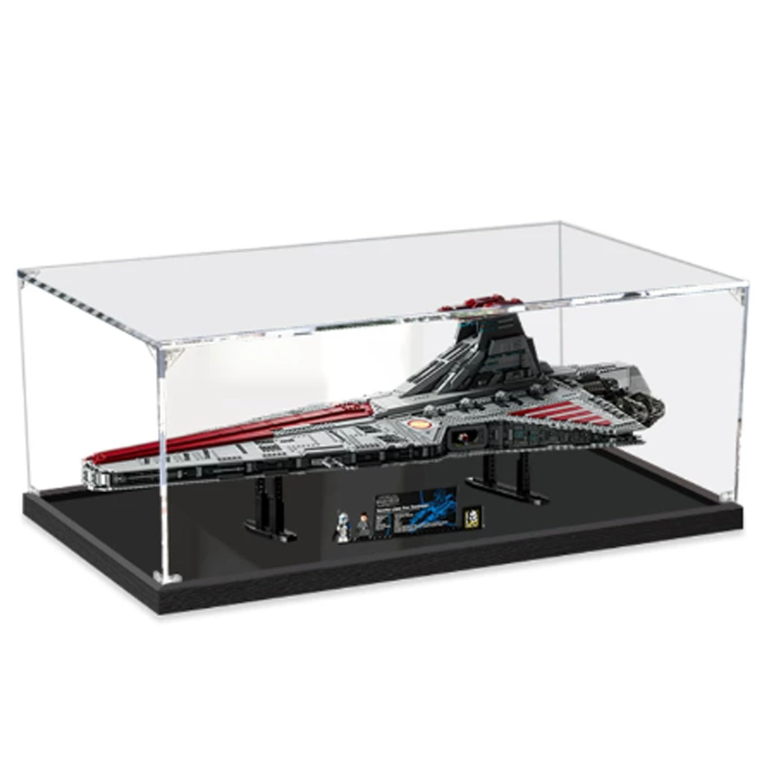 Acrylic Display Case for Lego 75367 Republic Attack Cruiser Building Set, Dustproof Transparent Box - Only Display Case, Display Box Compatible with Lego 75367 (2mm)