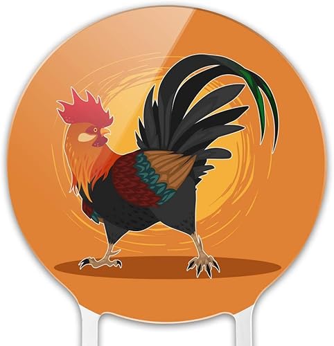 Miniatura 3 de Decoración acrílica para pastel de pollo, decoración de fiesta para boda, aniversario, cumpleaños, graduación