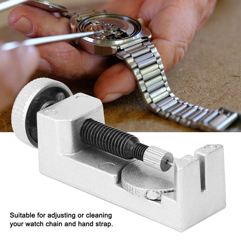 Watch Strap Adjuster, 2PCs Watchband Remover Tool, Alloy Steel Material, for Adjusting or Cleaning Watch Chain, Tools (Silver)