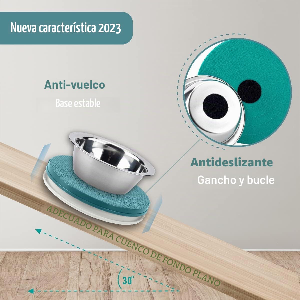 SoulThink® Bandeja a prueba de hormigas para gatos y perros – Nueva innovación antihormigas para mascotas, plato de comida para mascotas, sin productos químicos, no necesita agua, diferente de la