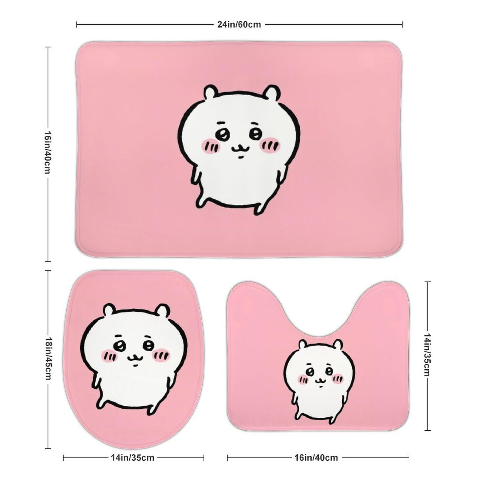 Amazon | トイレマット ちいかわ ハチワレ うさぎ モモンガ