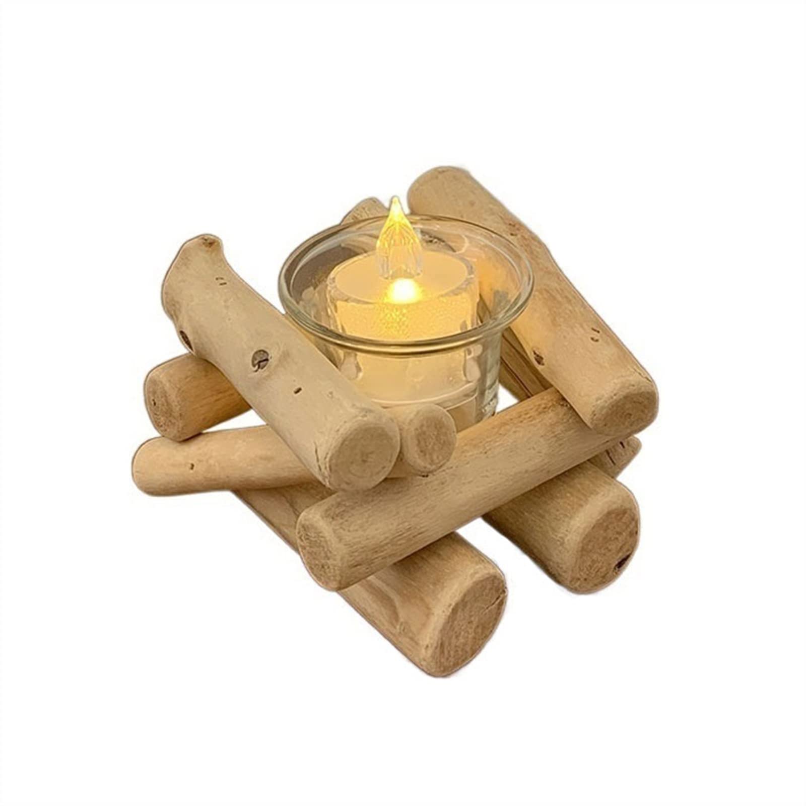 Chandelier en bois pour accessoires photographiques et décors table