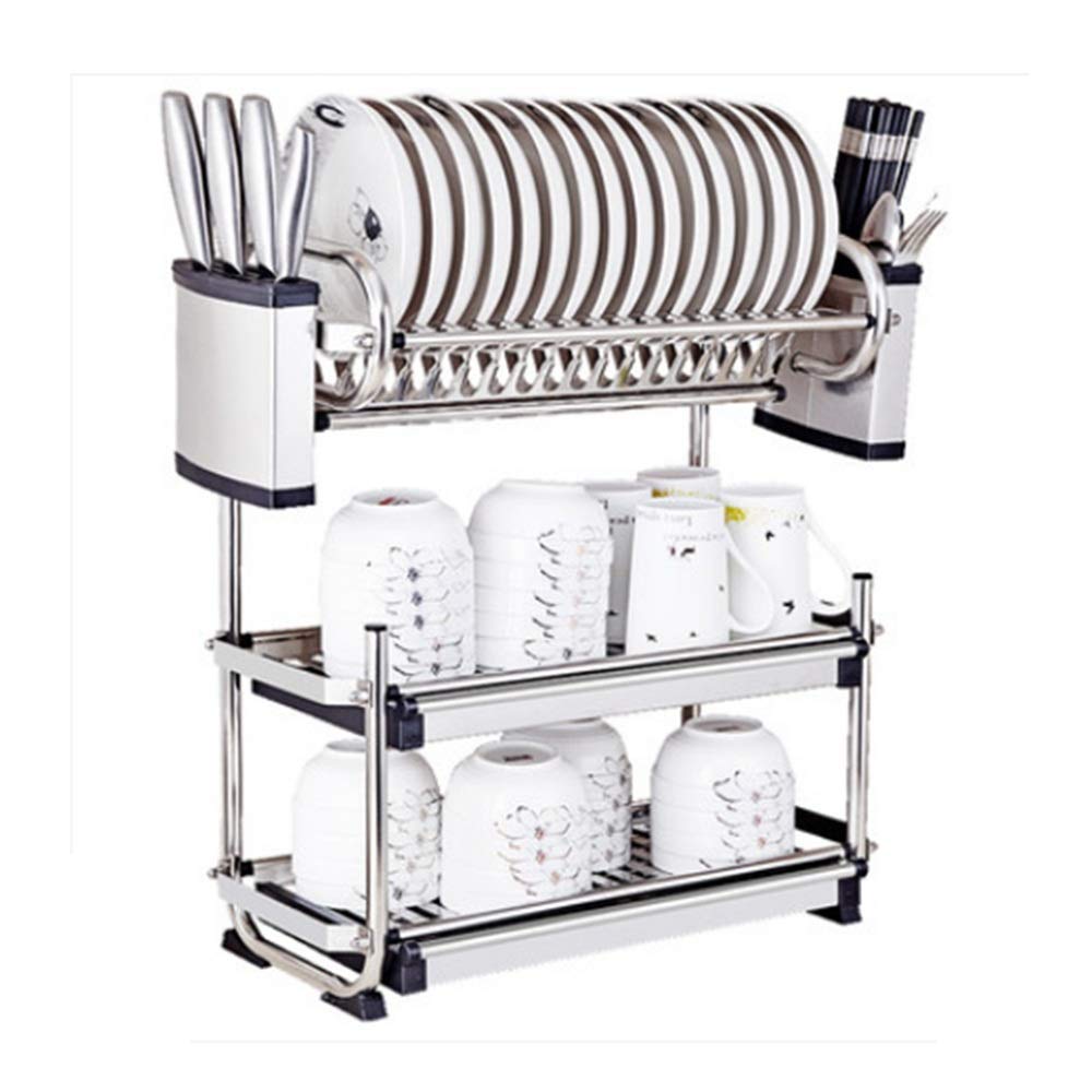 Buy GJSN Kitchen Shelf Organizer Rack,3 Tier Chrome Plated Dish Drainer