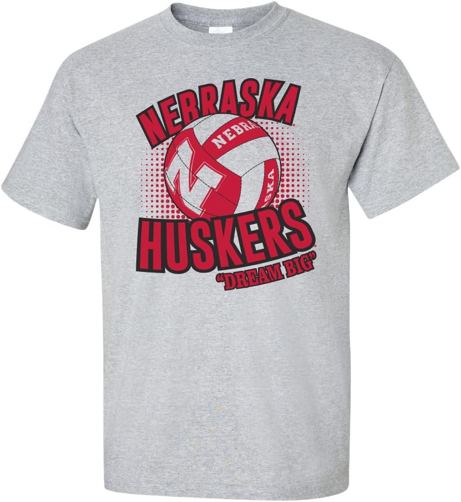 CornBorn Nebraska Volleyball T-Shirt - Huskers Volleyball Dream Big Shirt