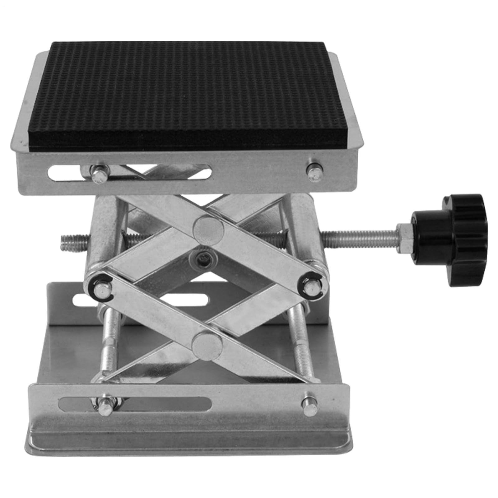 Manueller Scherenlift – Labor-Hebeständer, 50 x 50 cm, mechanischer Scherenmechanismus, höhenverstellbar, rutschfeste Unterseite, langer Schwanz, praktisches Werkzeug