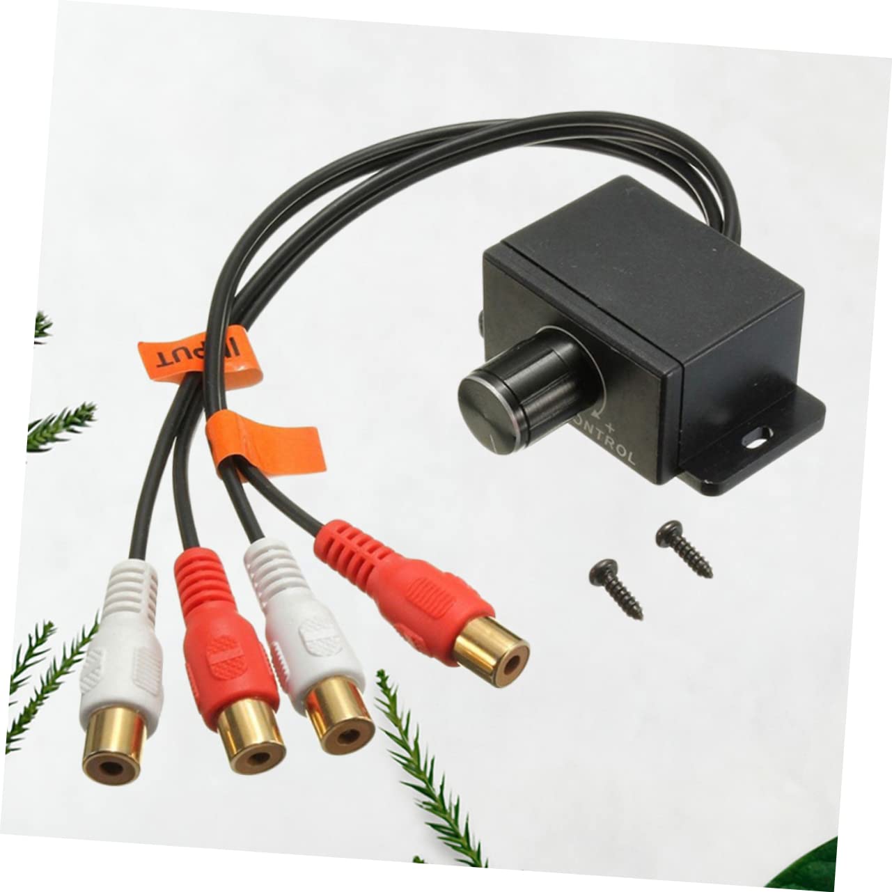 Alipis 2Pcs Car Audio Remote Level Control Knob Gain Level Volume for Amplifiers Casing Compatible with Cars Easy Connection