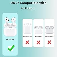 Vista 50 de Funda para AirPods Pro con kit de limpieza, funda de silicona suave para Apple AirPod Pro de 1ª/2ª generación, accesorios de funda AirPods Pro/Pro 2