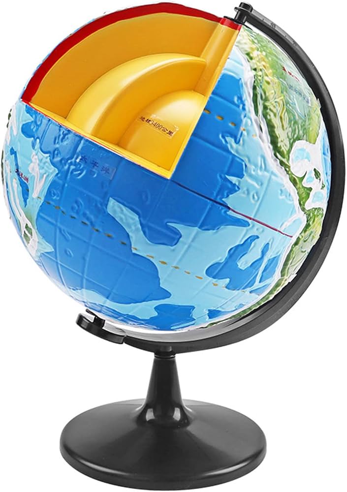 Amazon.co.jp: 地球内部モデル 3d 地球儀モデル 小中学生用 地理教材用