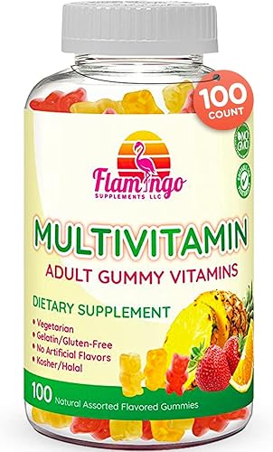 Miniatura 1 de Gomitas multivitamínicas | Apto para veganos, Kosher Halal sin gluten ni gelatina, sin OMG, para hombres, mujeres y niños, 3 sabores naturales |