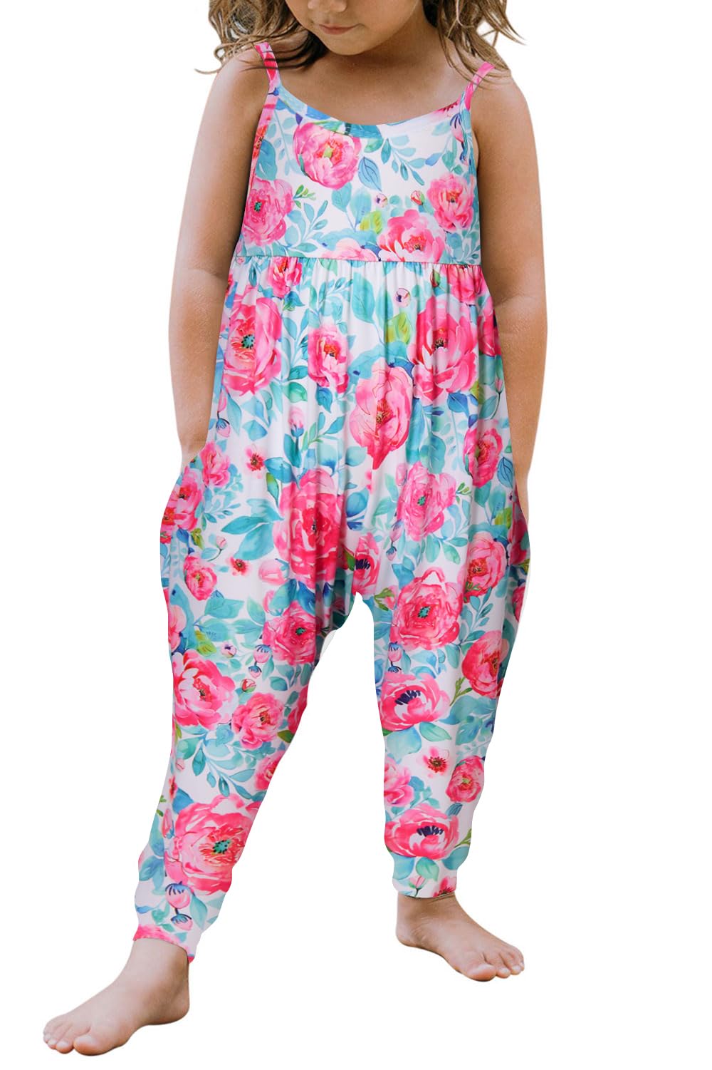 Yousie Toddler Girls Kids Rompers Jumpsuit Summer Spring Outfits 1-8 Years