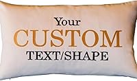 Personalized Embroidered Throw Pillow - Custom Name, Quote, Monogram, Logo or Shape on Handmade Cotton | Unique Gift
