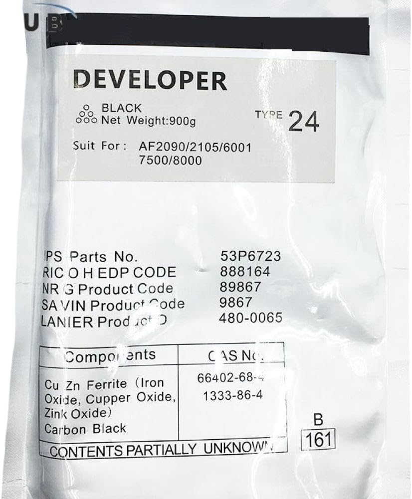 1PCS Type24 Developer Unit Compatible with Printer Supplies Type24 MP 5500 6000 6001 6002 6500 7000 7001 7500 7502 8000 9001