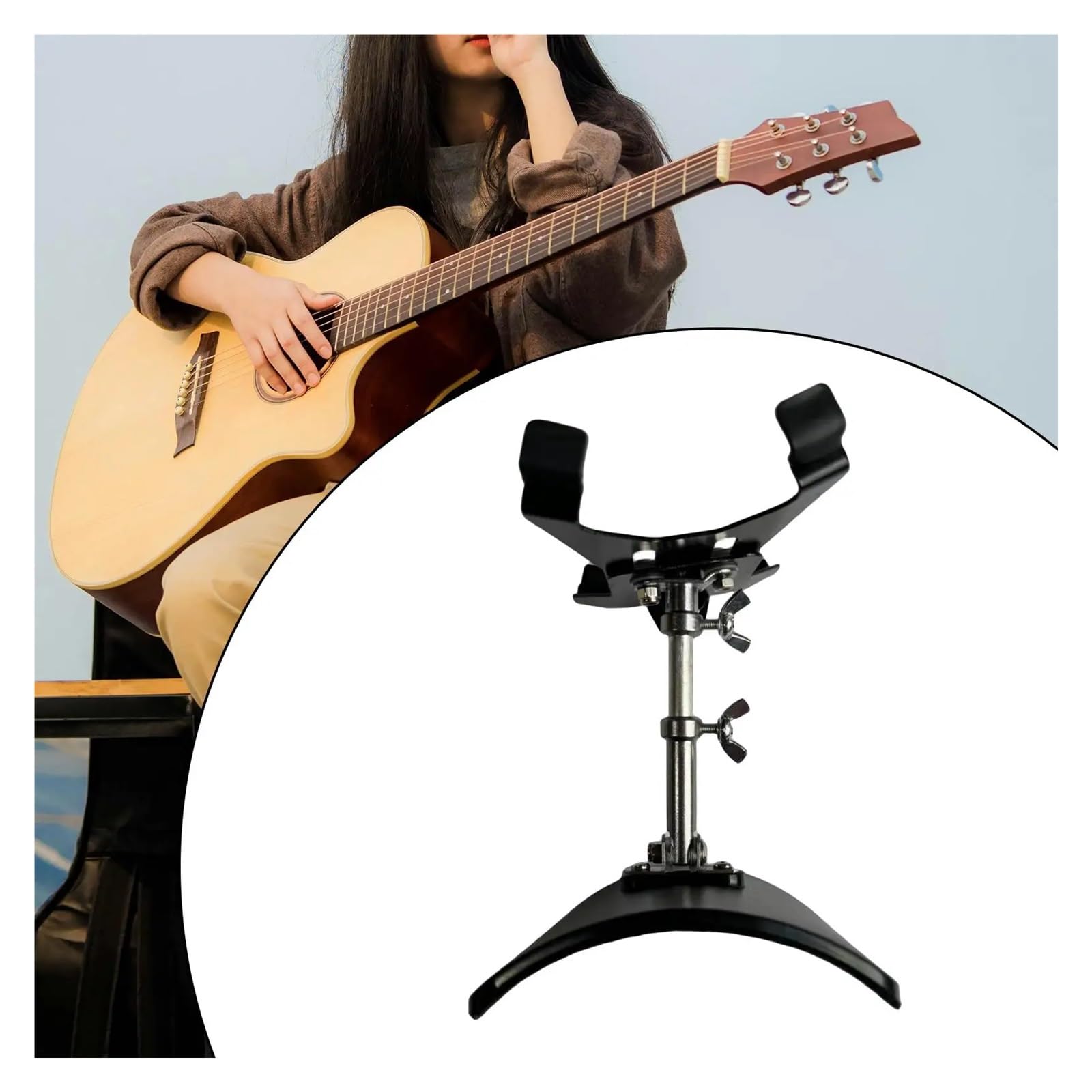 Verstellbarer, Tragbarer Gitarren-Fußstützenständer | Verbessert die Körperhaltung, reduziert Ermüdung, stabile Unterstützung for die Leistung