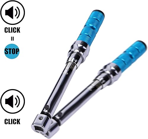 Miniatura 4 de COTOUXKER Llave dinamométrica ajustable, 5 a 30 Nm 0.984 in Llave dinamométrica de extremo abierto con clic y cabezal cambiable para Hvac Mini Split