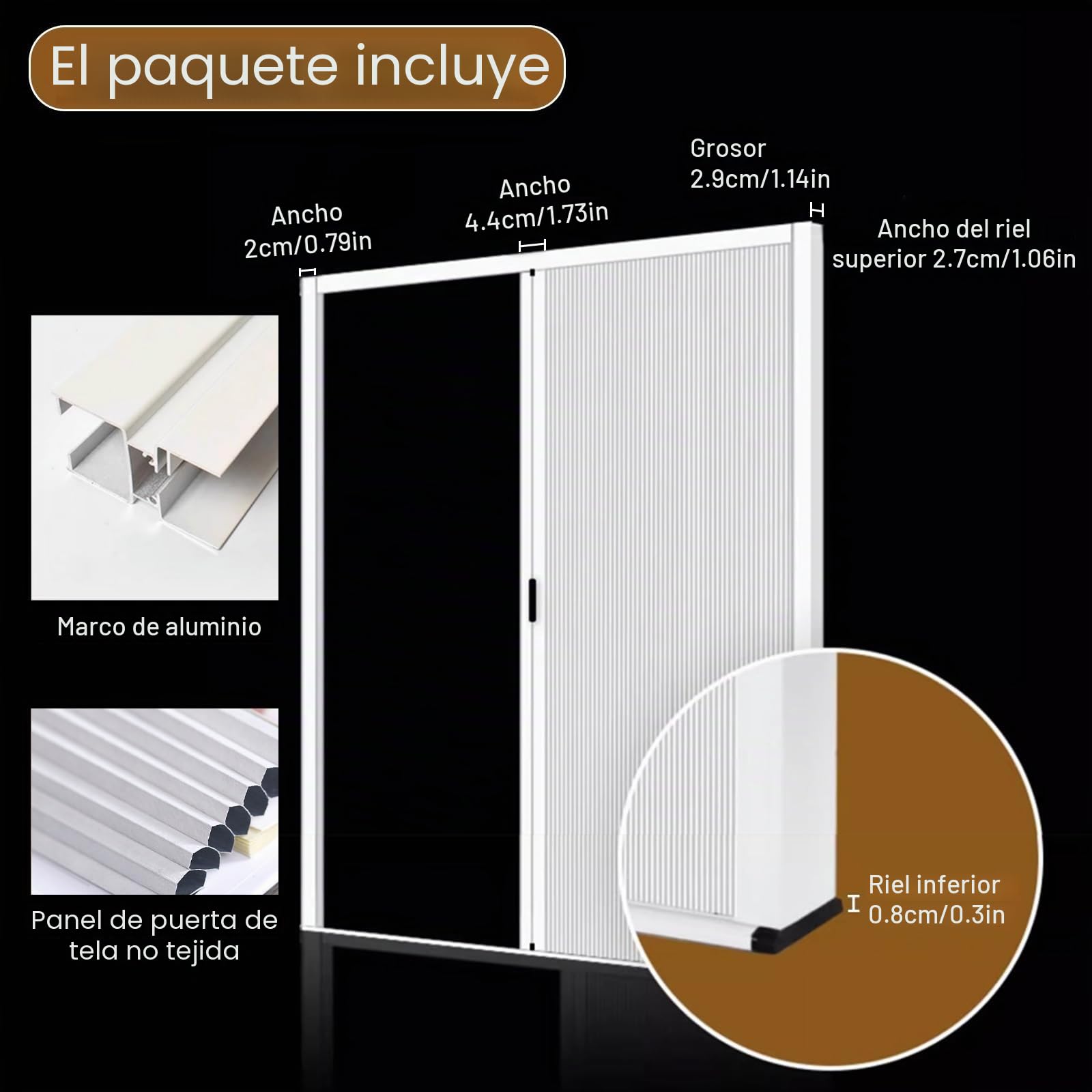 Puerta Corredera Plegable Puerta De Concertina para Baño 60 65 70 75 80 85 90 CM Ancho, Puertas Plegables Interiores Personalizables, Sin Taladrar(70x180cm/27.6x70.9in)