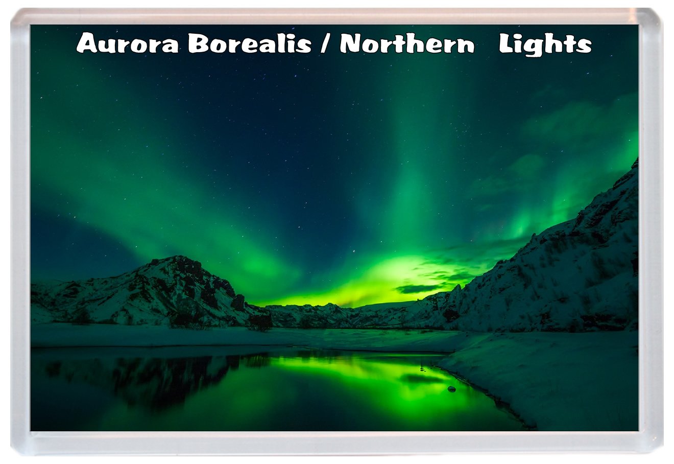 Baked Bean Store Aurora Borealis/Northern Lights - Jumbo Fridge Magnet Bbsm81