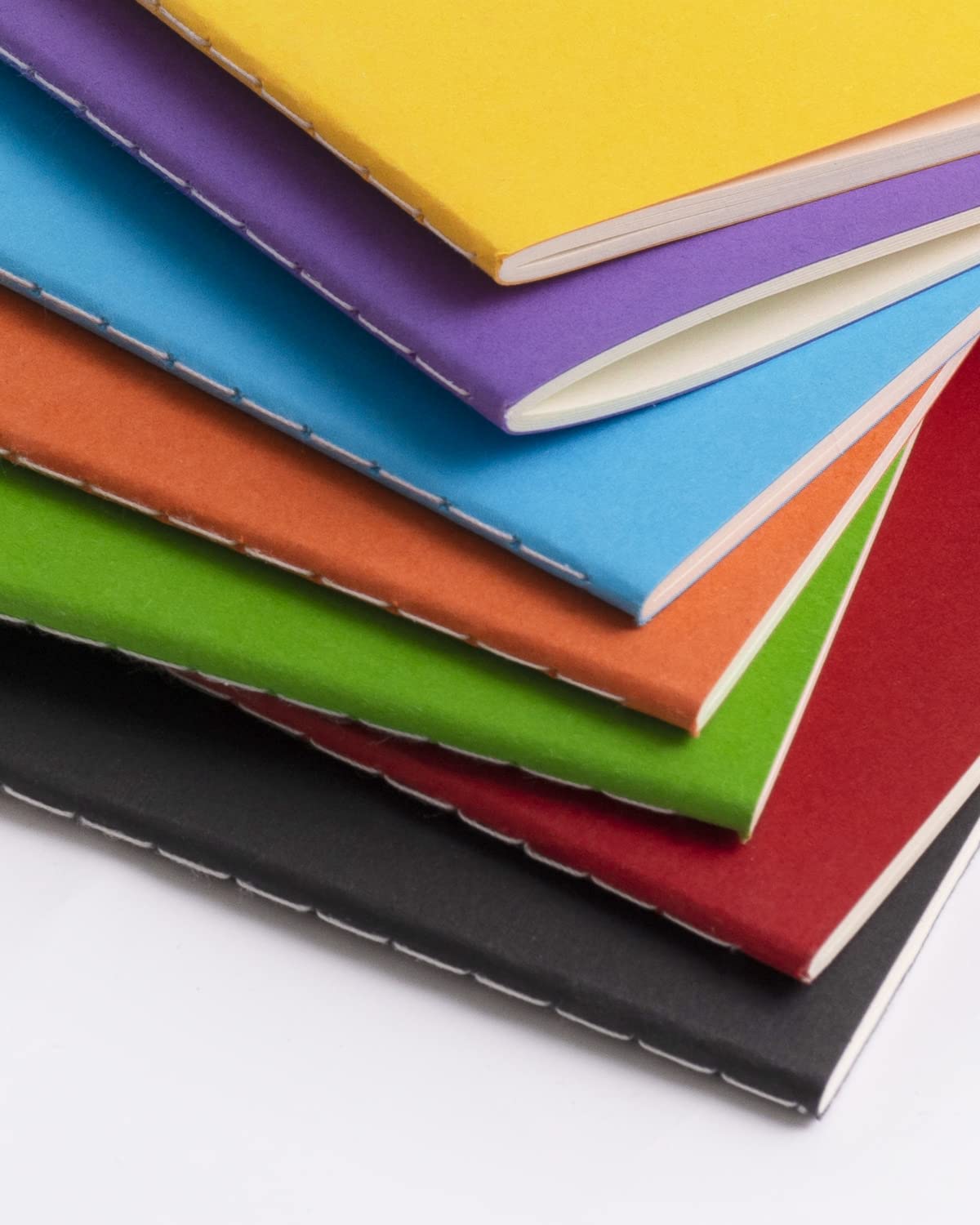 Gwybkq Kleine leere Notizblöcke, 36 Stück, Mini-Notizbücher, Tagebuch-Set, buntes Einband, Notizbücher für Kinder, 8,9 x 14,9 cm, 30 Blatt/60 Seiten