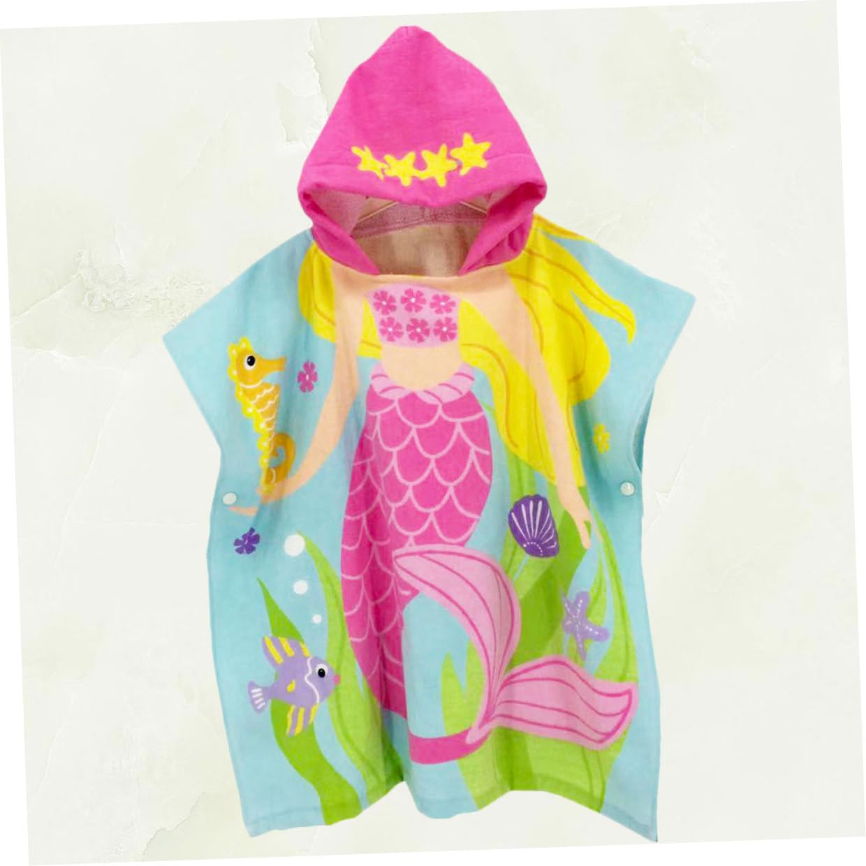 Cape de Plage Portable pour Garçon et Filles, Coton, Léger, à Capuche