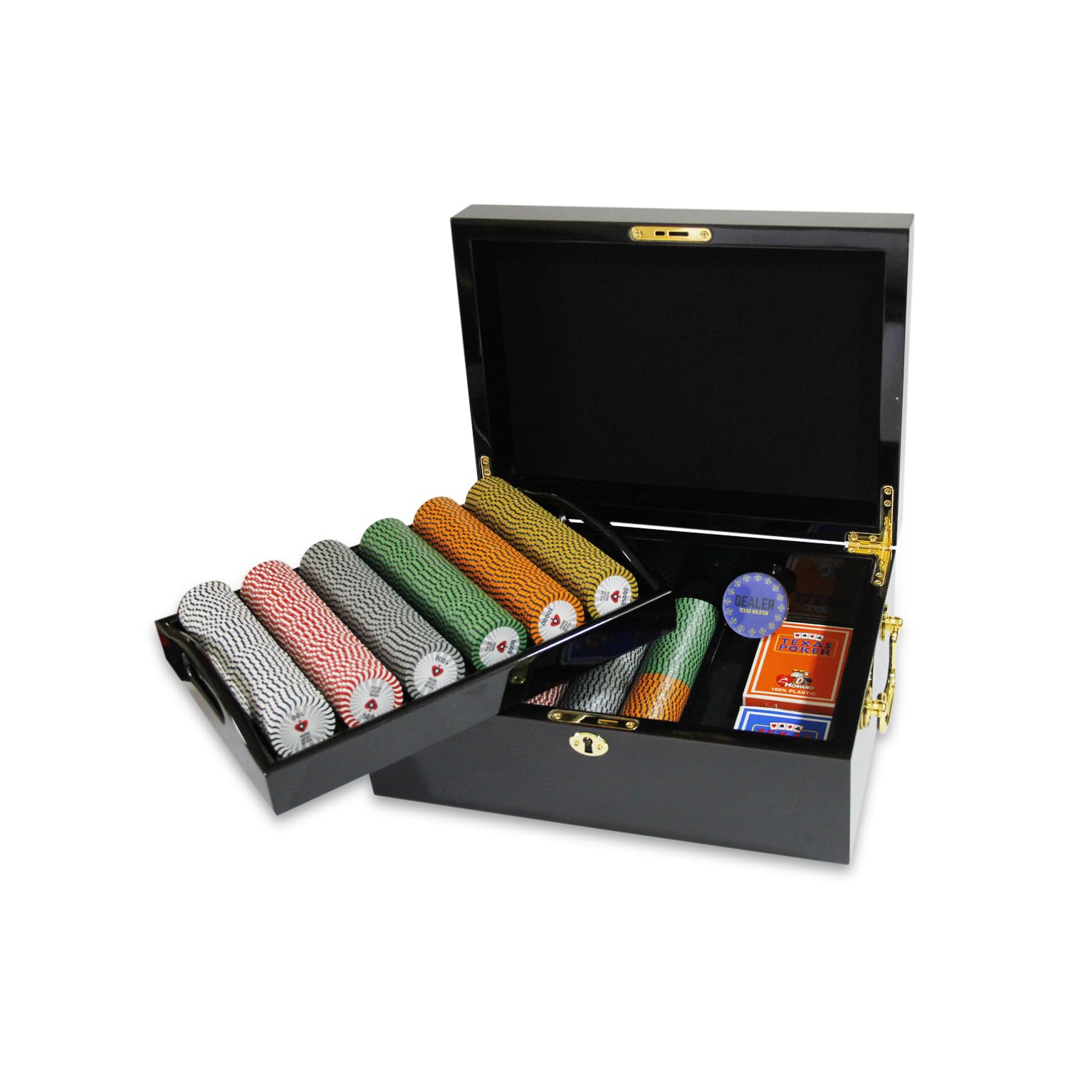 Poker Stuff India 500 pc chip Set in Black Wooden Mahagony case (B0D2QY2PF8) Amazon Price History, Amazon Price Tracker