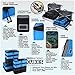 PRO Packing Cubes for Travel | 10 Piece Luggage Organizer Set | Premium Quality Travel Cubes for Packing Suitcase, Carry-on, Bags and Backpack - Graphite-Sky Blue