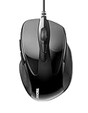 TECKNET USB Wired Mouse, 6-Button Corded Computer Mouse with 4 Adjustable DPI, Optical Computer Mice with Ergonomic Design and 5FT Cord for Laptop, Chromebook, PC, Desktop, Mac, Notebook-Black