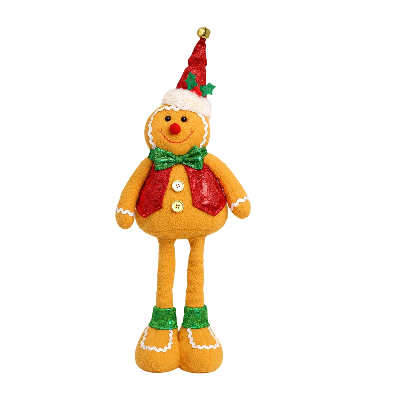 Weihnachtsplätzchen Plüschdekorfigur mit ausziehbaren Beinen, B