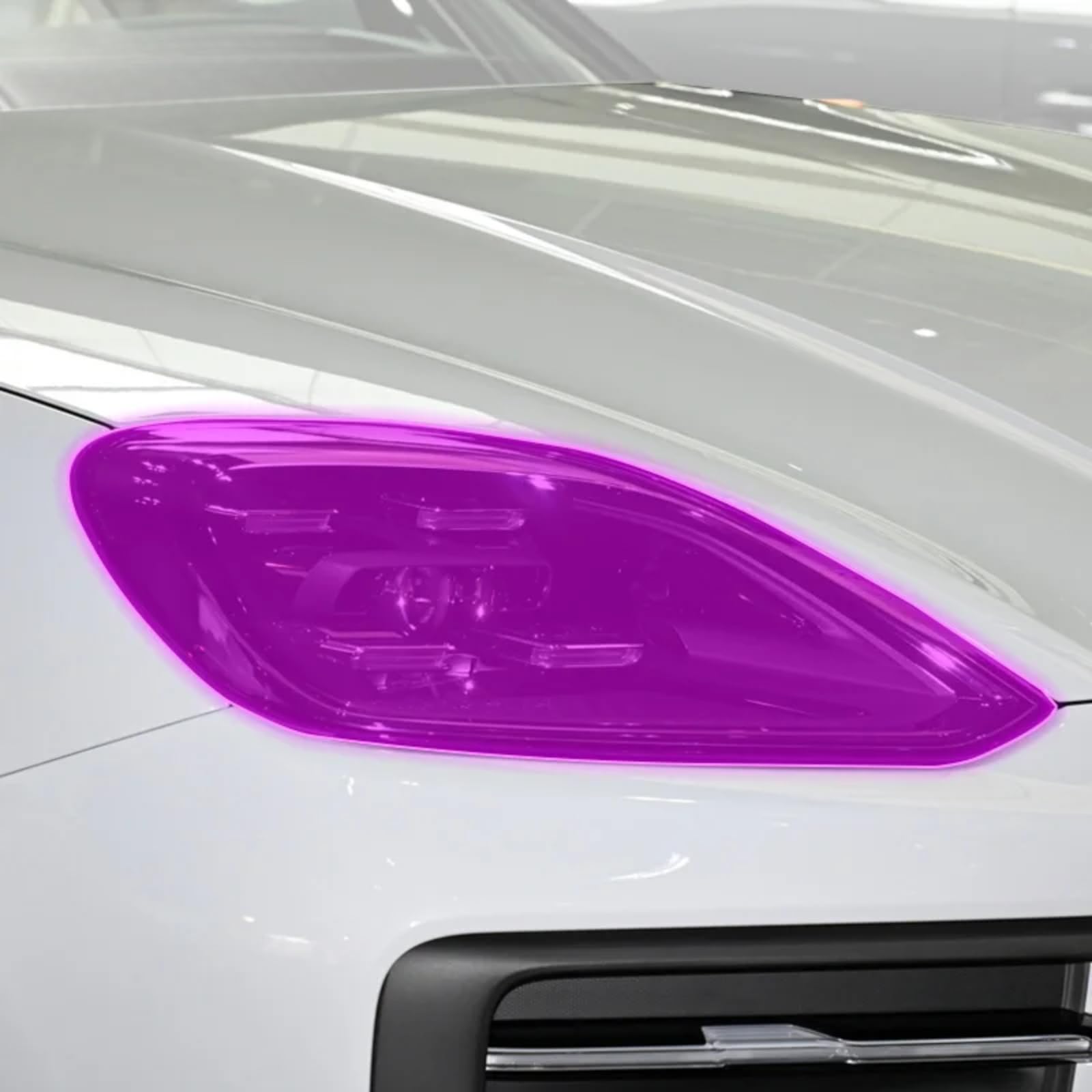 Auto-Außenfolie, TPU, PPF, Scheinwerfer, Schutzfolie, Anti-Kratz-Reparatur-Membran, Rauchscheinwerfer-Zubehör, für Porsche Cayenne 2024 (transparent)