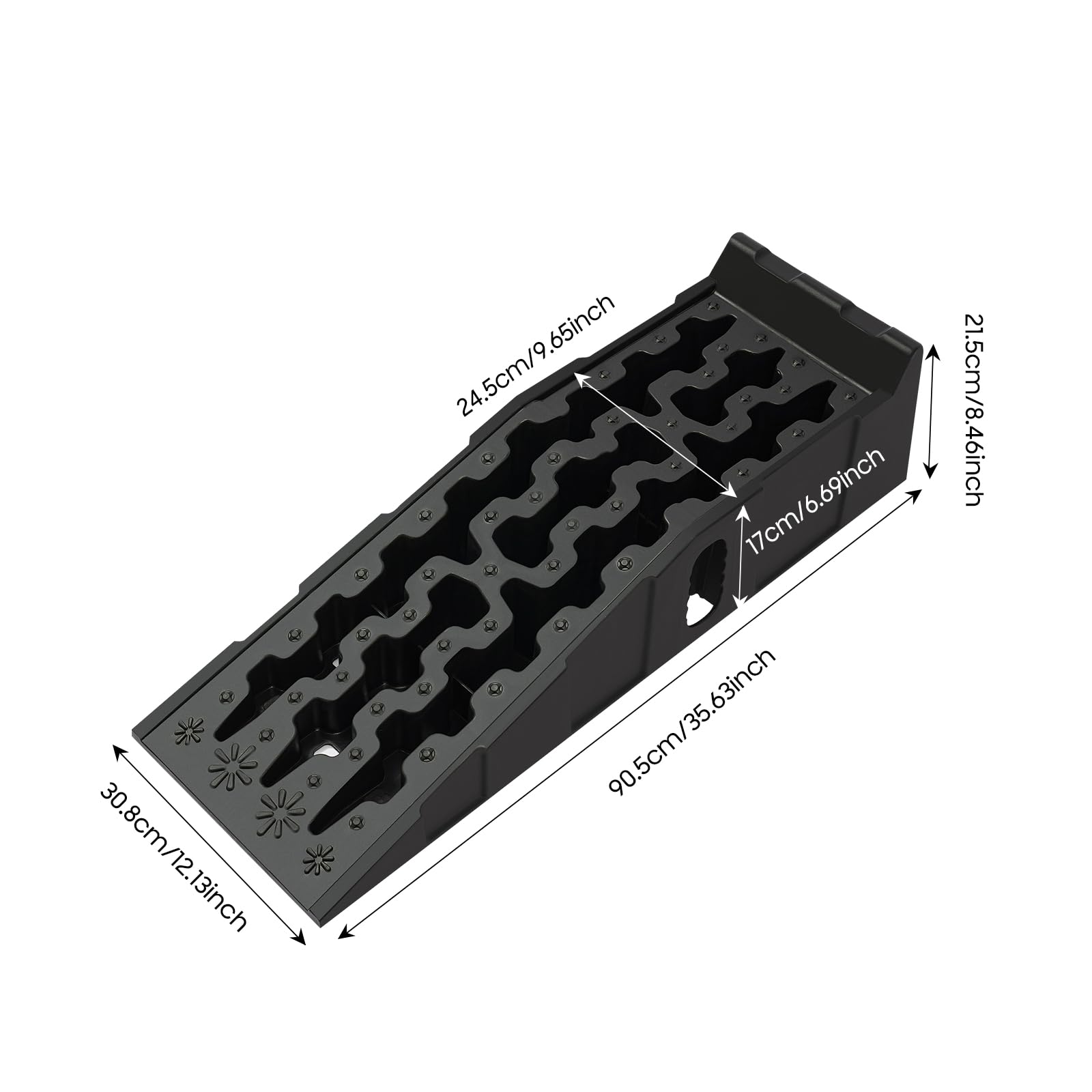 2 rampas para coche, 1 par de rampas de 7,25 tonos, rampa de acceso para coche, bloque antideslizante para subir y bajar el coche, mantenimiento del vehículo, cambio de aceite y lavado de coche, 92 x