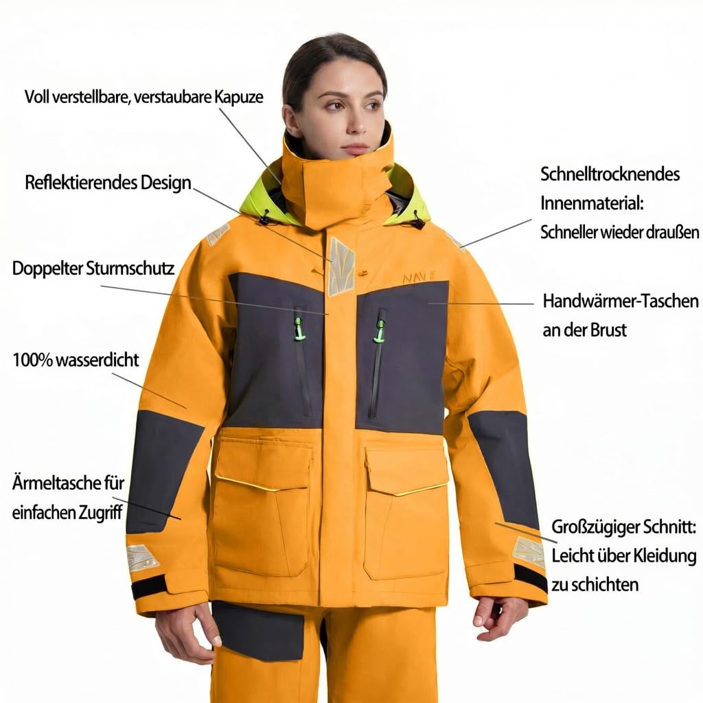 Daman Offshore Segelanzug-Set 3-Lagen wasserdicht atmungsaktiv