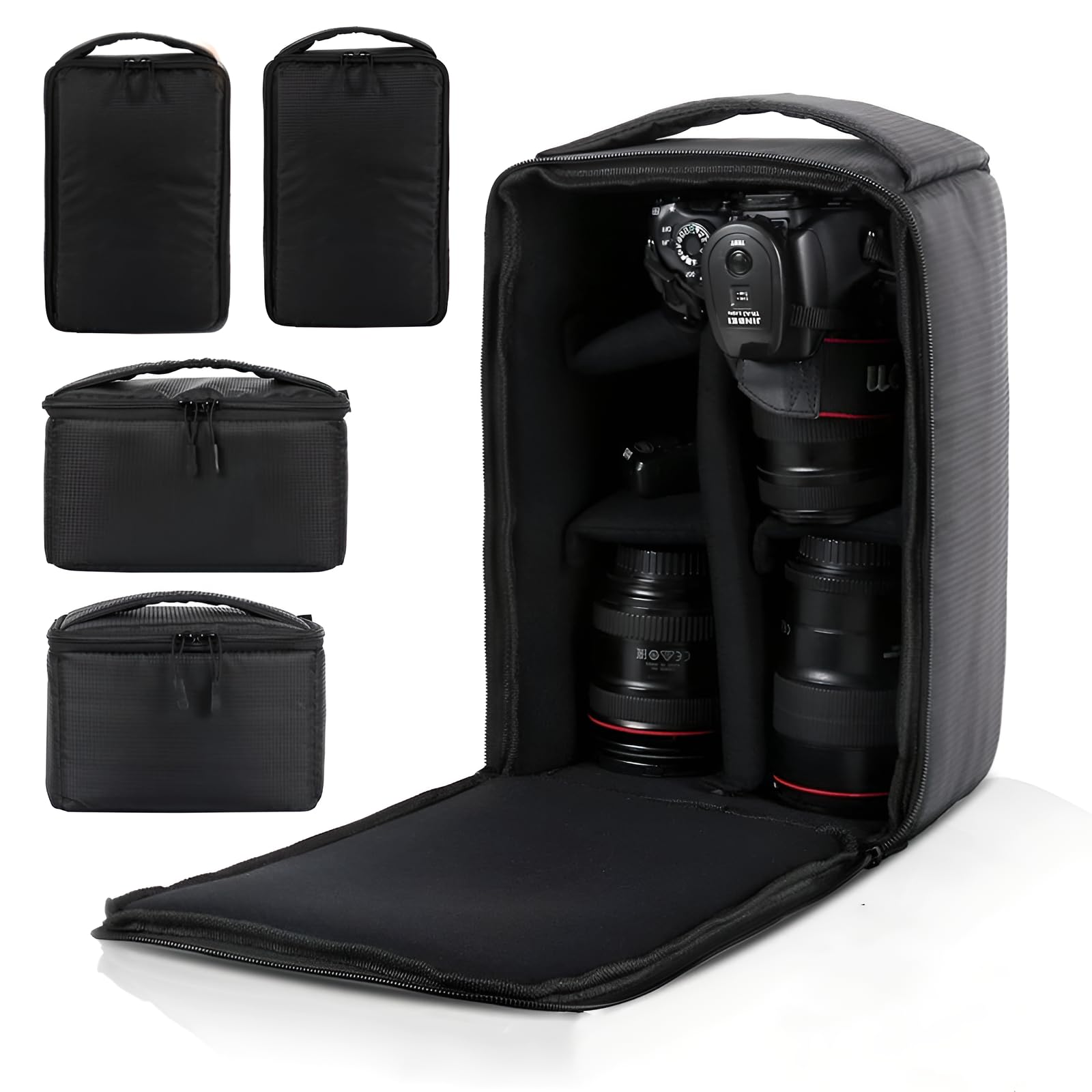 La macchina fotografica impermeabile di DSLR inserisce la borsa, la divisione interna portatile ha riempito le borse del protettore, borsa della protezione dell'obiettivo, X90, moderno