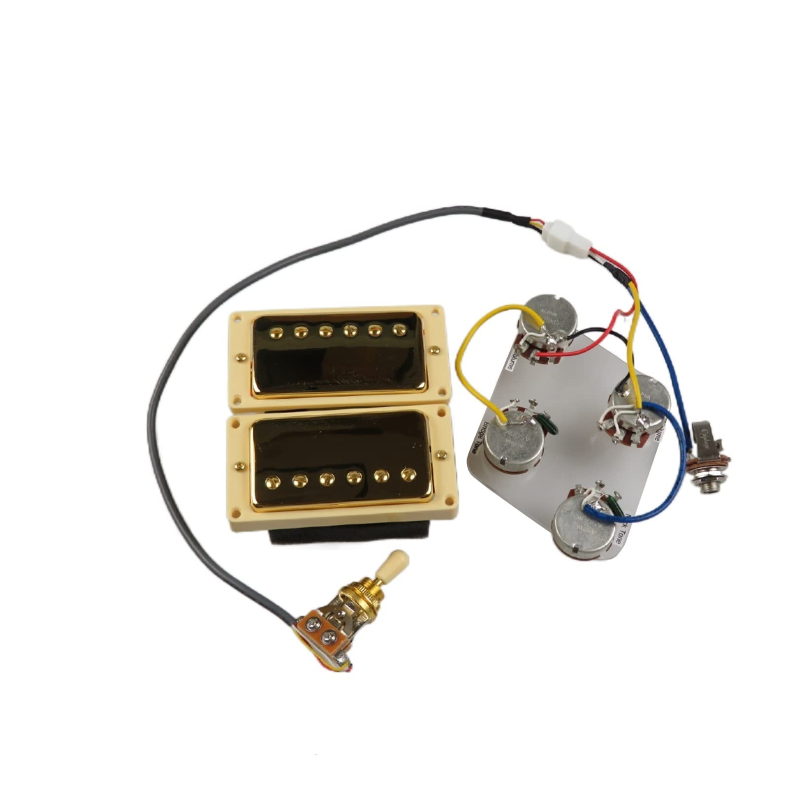 Los Pastillas De Humbucker Establecen La Guitarra Eléctrica Del Arnés De La Siclo Para Un Sonido Cómodo Pastillas guitarra (Color : YE Frame)