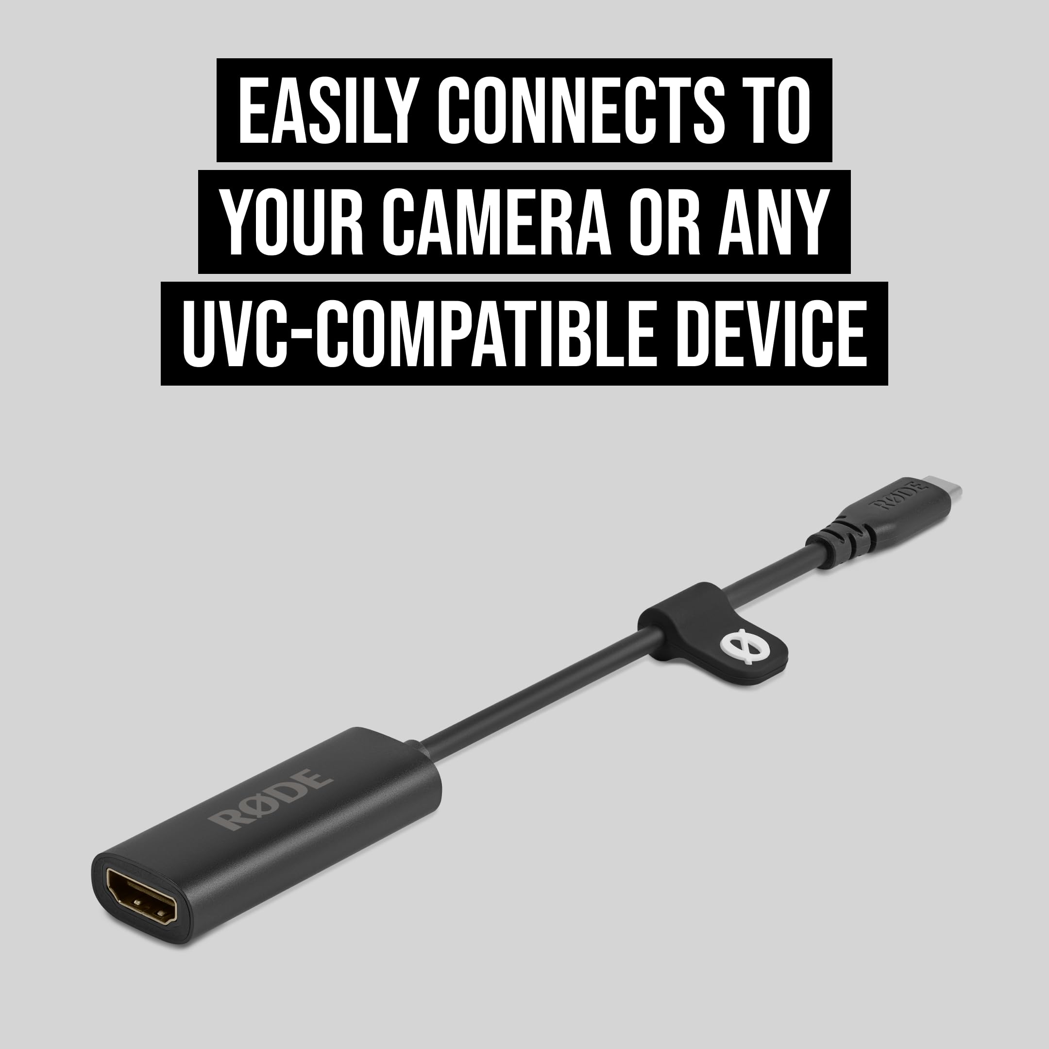 RØDE 1080p60 HDMI zu USB-C Konverter, kompatibel mit jedem UVC-Gerät