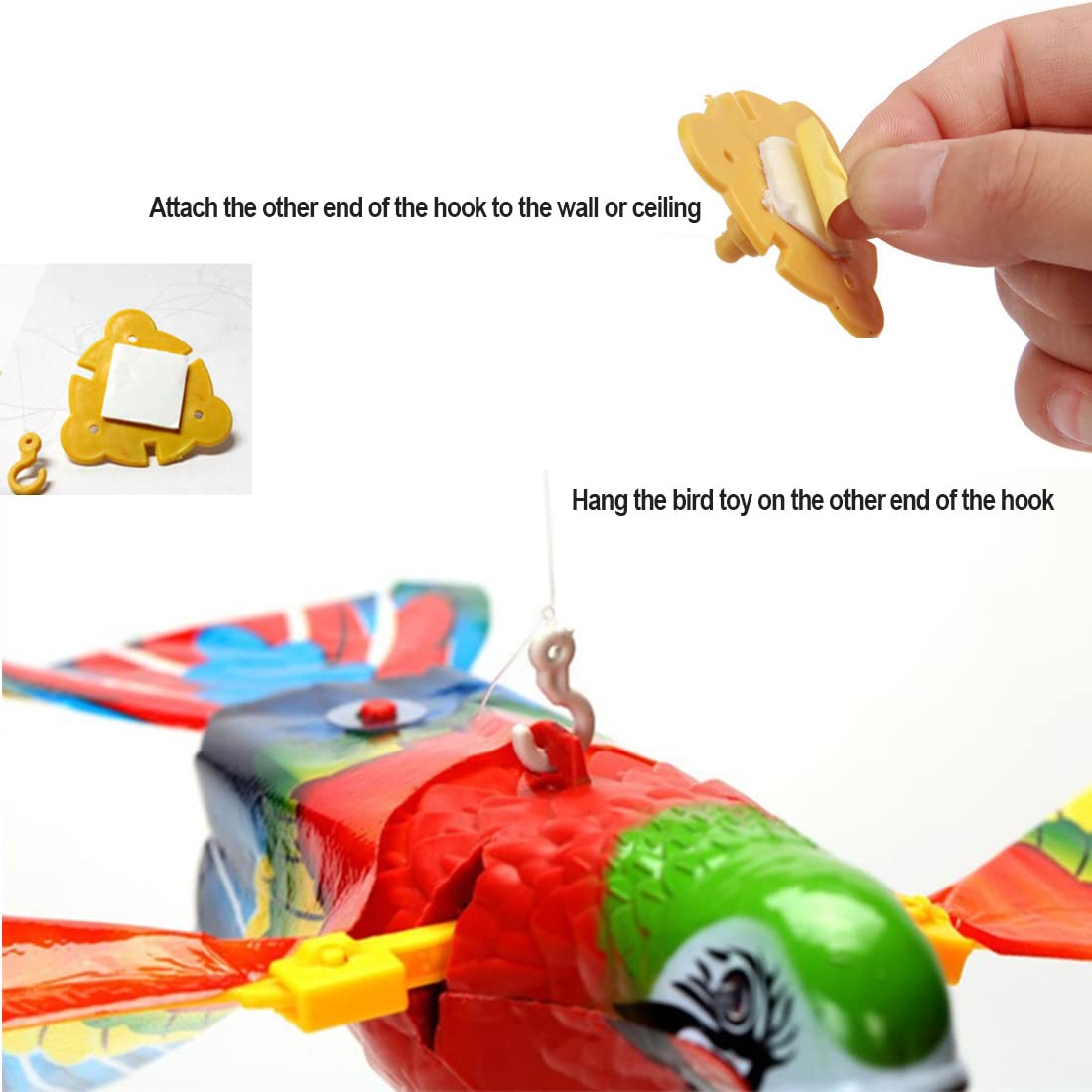 Giocattolo Uccello Cinguettante Per Gatti - Con Suoni Realistici E Movimento - Stimola Istinti Naturali - Foto 5