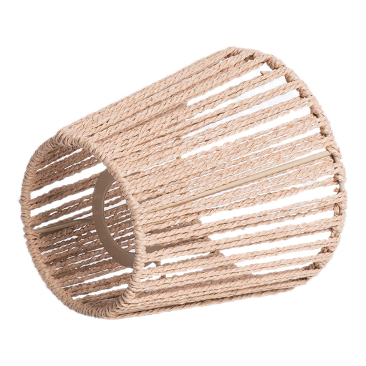 STOBAZA Pantalla De Lámpara De Mimbre y Ratán - 3 Piezas Protector De Cuerda Para Restaurante, Color Khaki