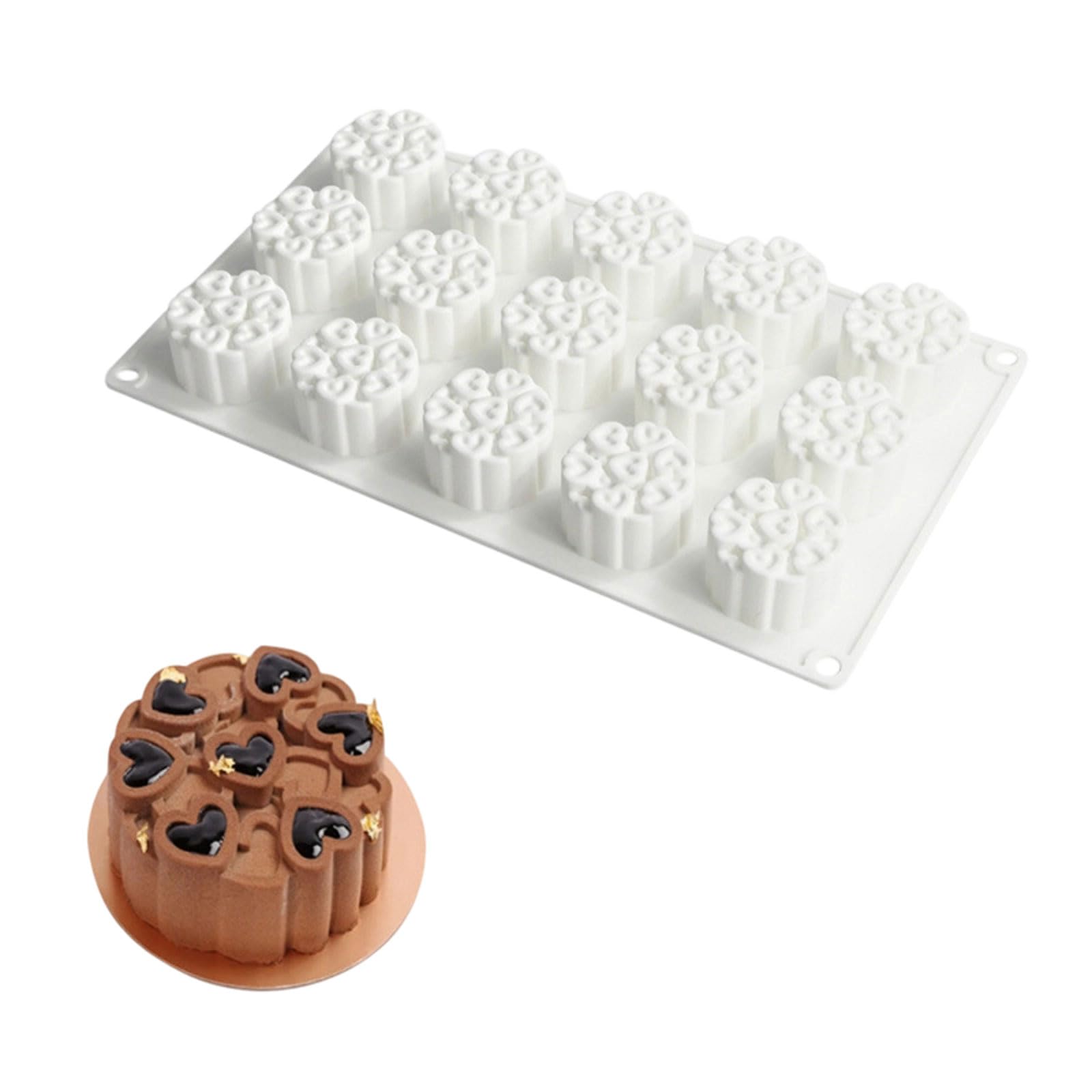 our fave Silicone Heart Cake Molds for Special Occasions and Family Gatherings Flexible Baking Molds for Dessert Whirling Heart Bubble Cake Cast